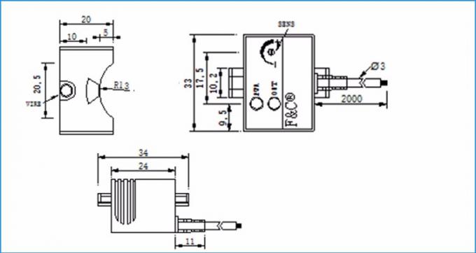 canalize o interruptor de limite do nível de água, nível líquido sensor.jpg do não-contato capacitivo