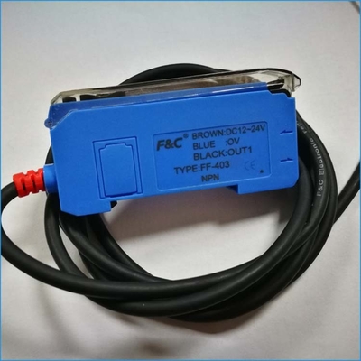 amplificador fotoelétrico da fibra ótica da indicação digital do sensor da luz 12-24VDC vermelha