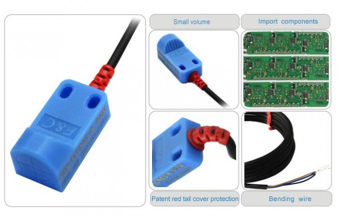 12V NPN NENHUM não interruptor de proximidade do contato, proximidade quadrada de detecção sensor.jpg de 5mm