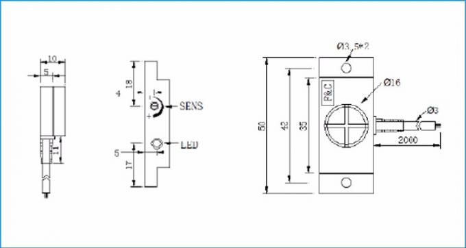 Interruptor de proximidade não metálico da capacidade da detecção, proximidade capactive sensor.jpg do nível líquido do npn
