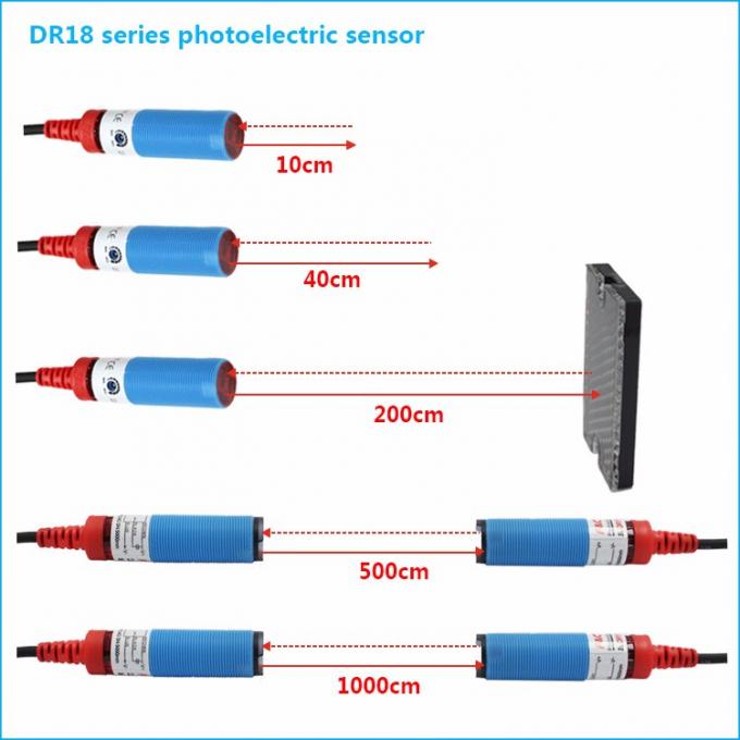 sensor fotoelétrico Switch.jpg do Através-feixe da reflexão difusa de 12Vdc 18mm