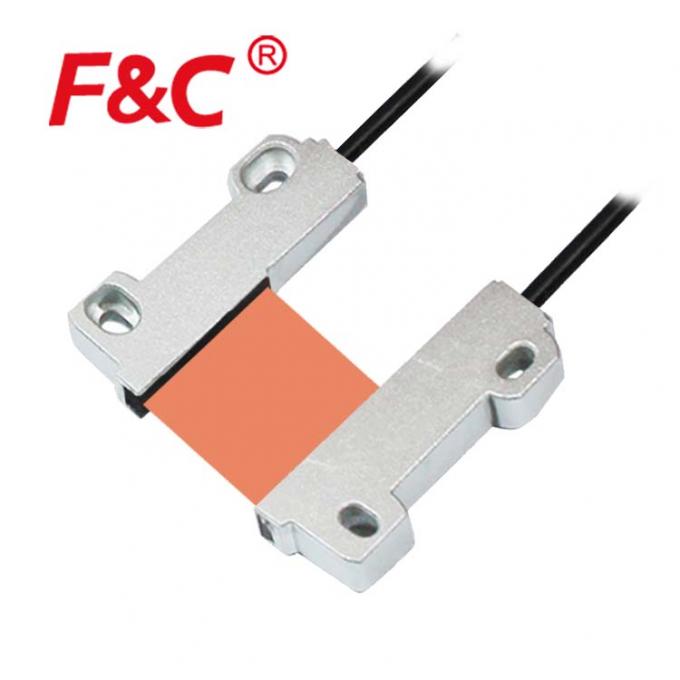 interruptor de contagem do objeto da queda do sensor da fibra ótica da área do Através-feixe da largura de 40mm