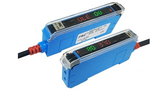 amplificador fotoelétrico da fibra ótica da indicação digital do sensor da luz 12-24VDC vermelha