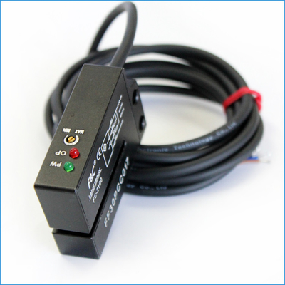 sensor ótico da etiqueta da forquilha dos fios de 12-24VDC NPN NO.NC 4 com Potentionmeter
