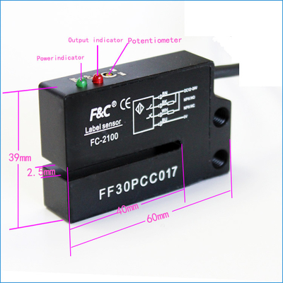 Uso normal da máquina do labeler do entalhe do sensor 2mm da etiqueta da etiqueta de F&amp;C