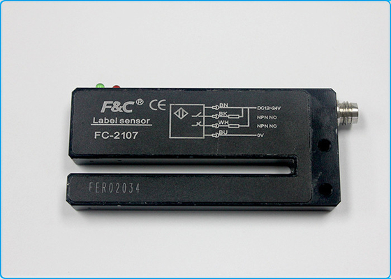 M8 tipo sensor ótico do conector 12VDC PNP da etiqueta da forquilha com Potentionmeter